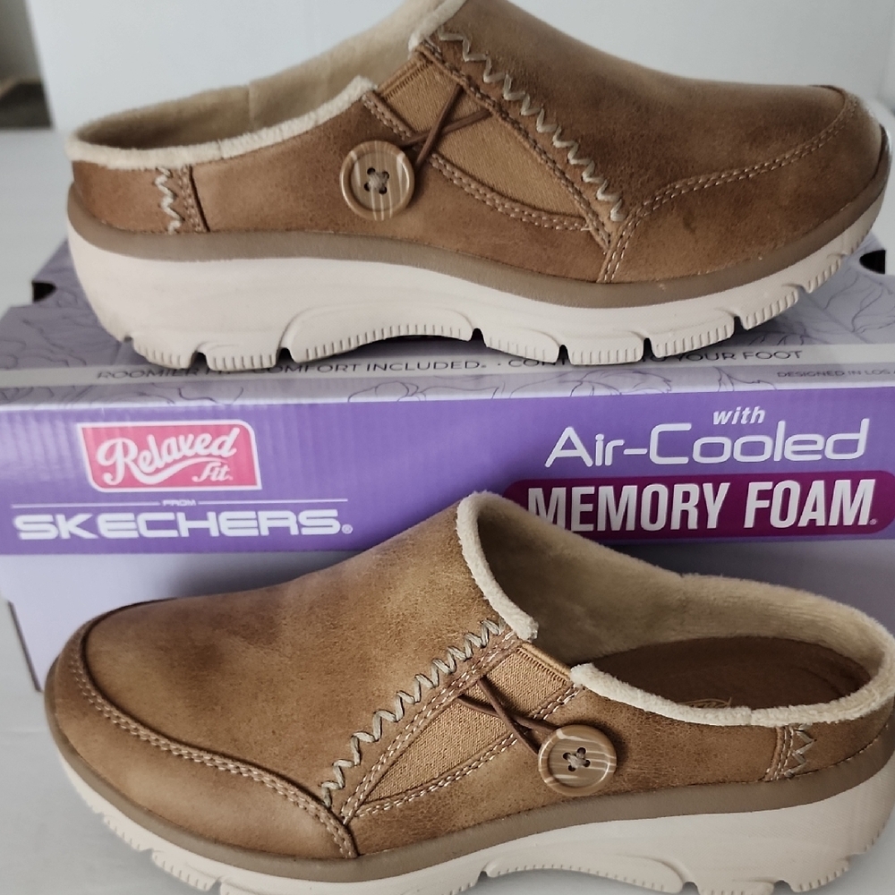 Skechers Women's Tan Vegan Slip-On Shoes